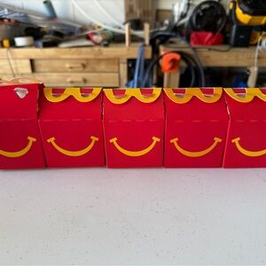 McDonald's Red and Yellow Happy Meal Boxes